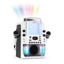 Kara Liquida BT karaoke zariadenie, svetelná show, vodná fontána, bluetooth, biela/sivá farba Auna